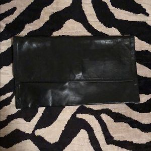 Black Leather clutch